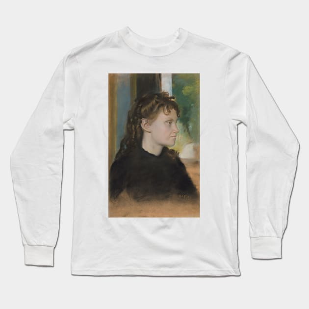 Madame Theodore Gobillard by Edgar Degas Long Sleeve T-Shirt by Classic Art Stall